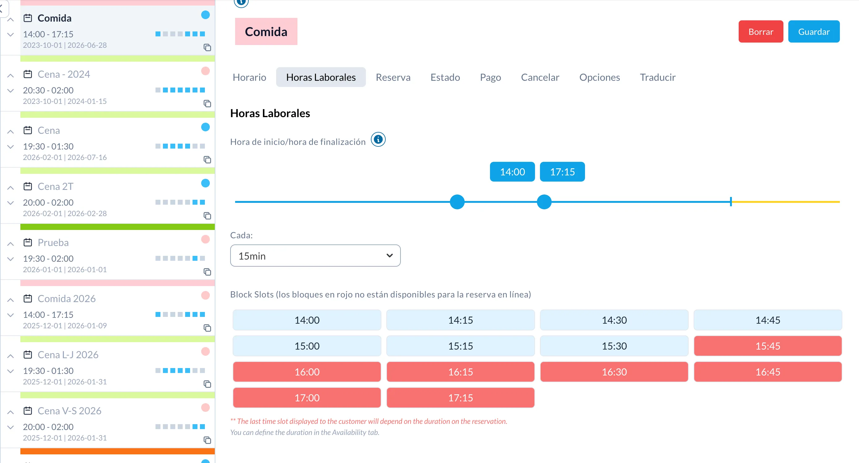 Shifts, events and rotations made easy